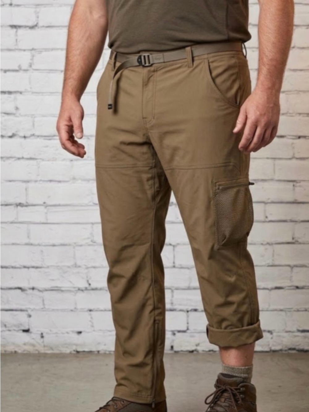 Prana Men's Zion Slim Cargo Pants in Brown